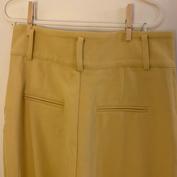 Mustard high-waisted trousers - Picture 5 of 5